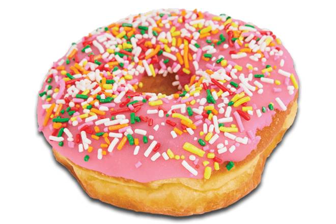 Pink Raised with Sprinkles