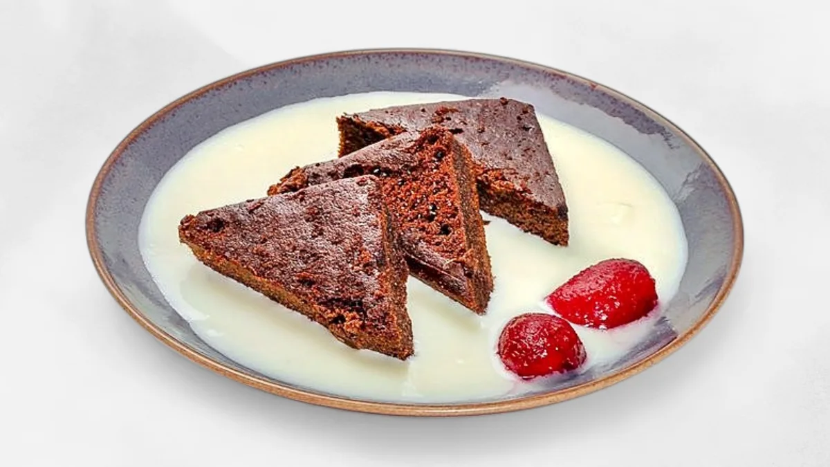 Brownie vaníliaöntettel
