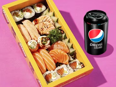 All Salmão 16 Unidades e Refrigerante