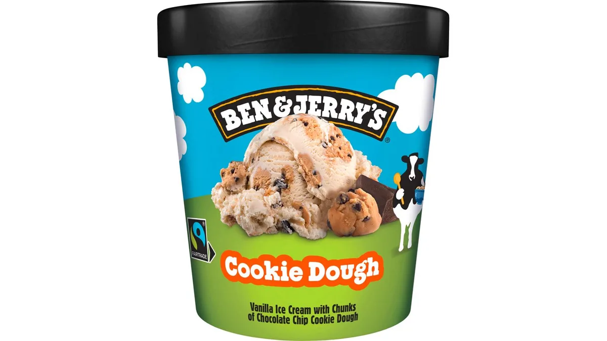 Ben and Jerry's Cookie Dough Vanilja Jäätelö 465ml/406g