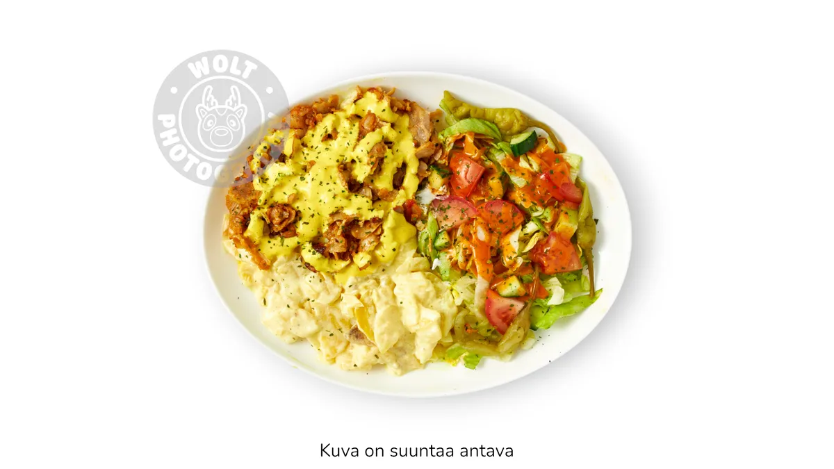 Kanakebab perunoilla