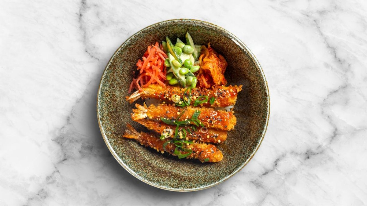 Crispy shrimp bowl