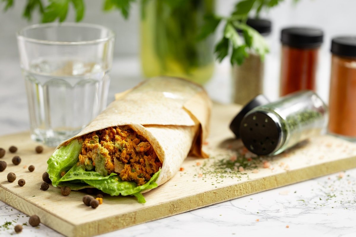WRAP CU CRUMBLE DE LEGUME