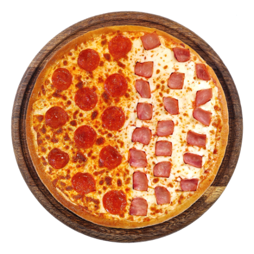 Pizza Mitad y Mitad Tradicional
