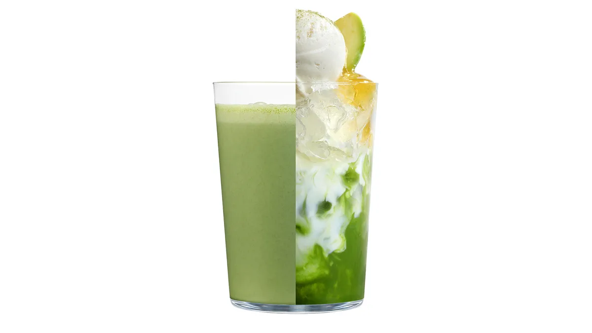 iced matcha latte