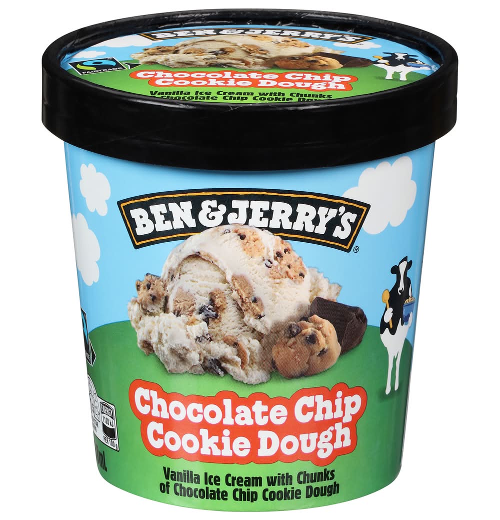 Ben and Jerry's Ice Cream, Chocolate Chip Cookie Dough (458 ml)