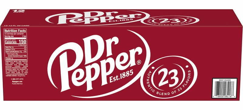 Dr Pepper 12-Pack Cans 12oz