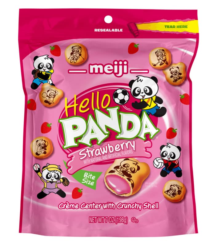 Meiji Hello Panda Strawberry 7oz