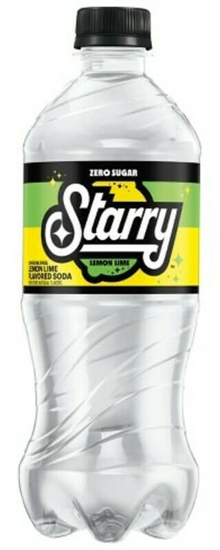 Starry Zero Sugar Lemon Lime Soda 20oz