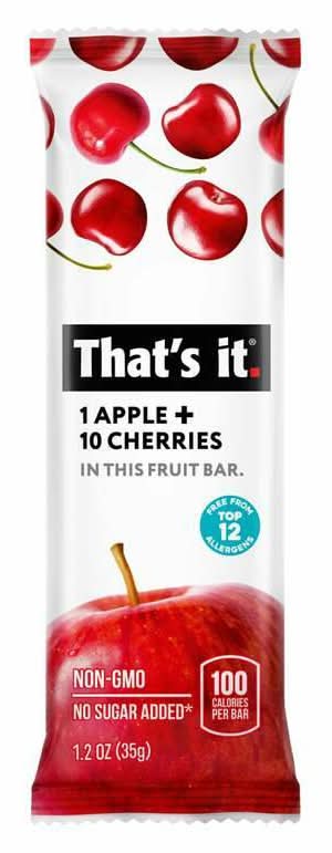 That's It Apple and Cherry Fruit Bar 1.2oz