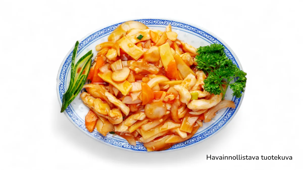 Kanaa chilikastikkeessa (L,G)