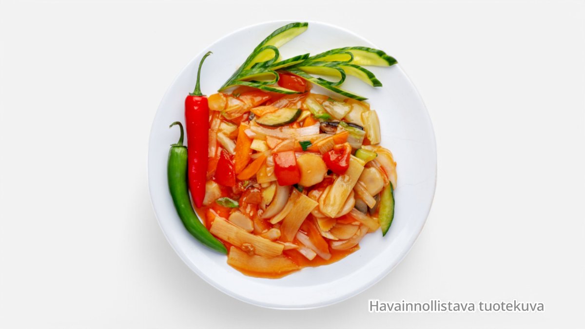 Vihanneksia chilikastikkeessa (L,G)