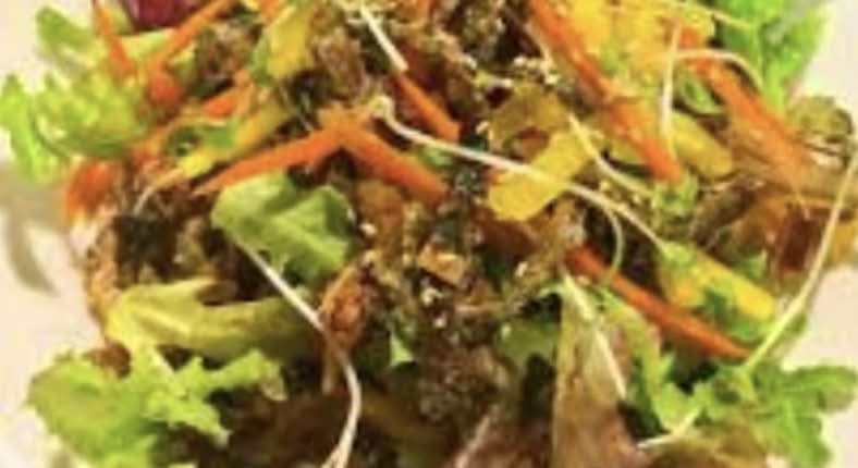 Salmon Skin Salad