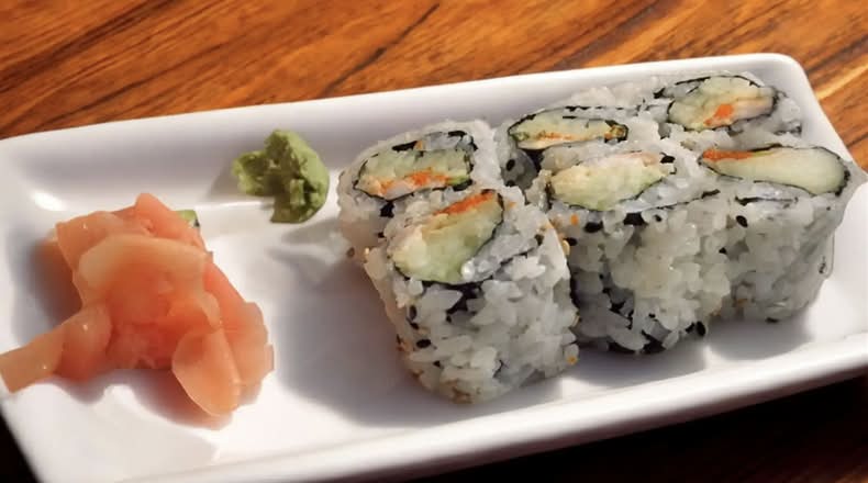 Spicy Shrimp and Cucumber Roll
