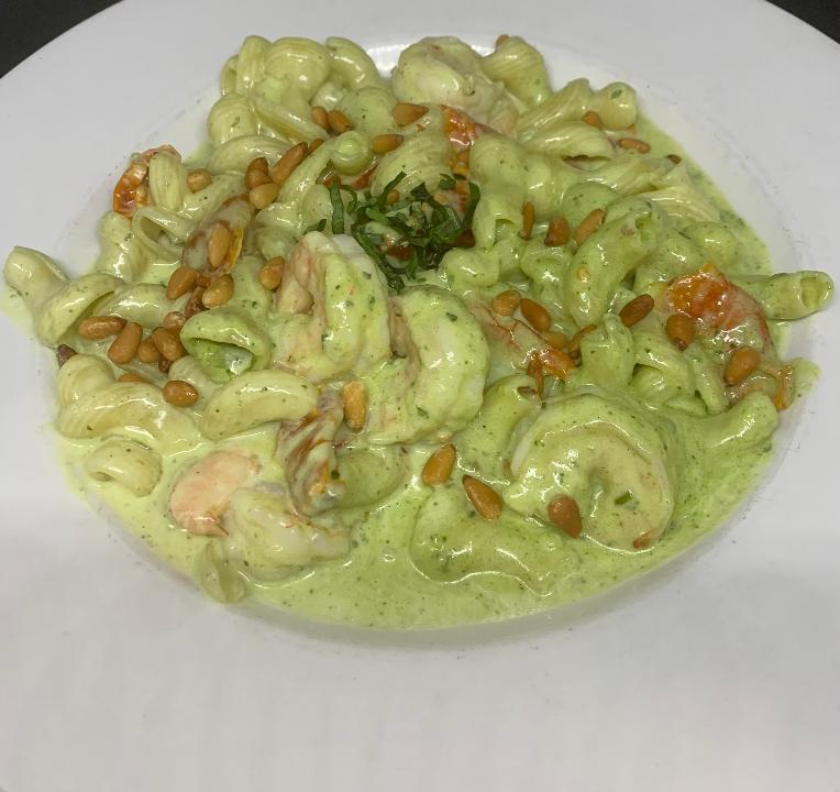 Campanelle Shrimp Pesto