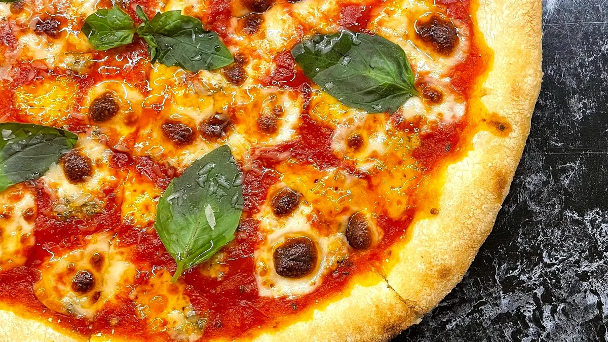 4 cheese on tomato sauce