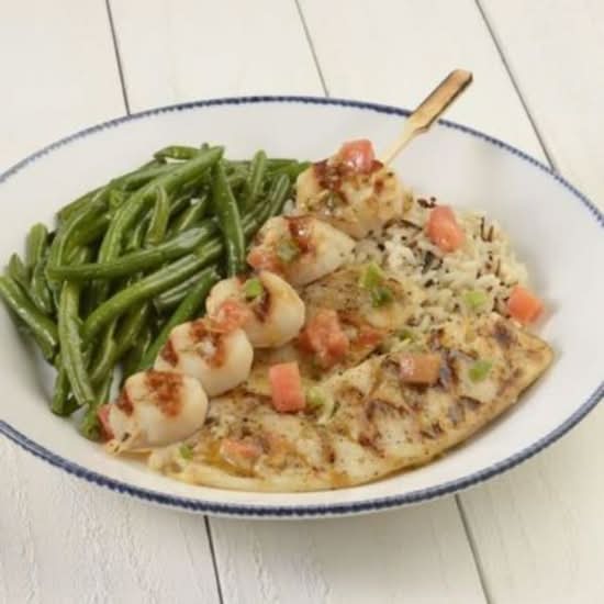 Tilapia and Scallops
