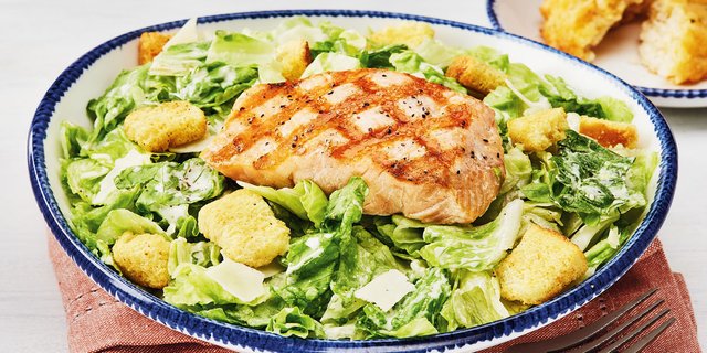 Classic Salmon Caesar Salad