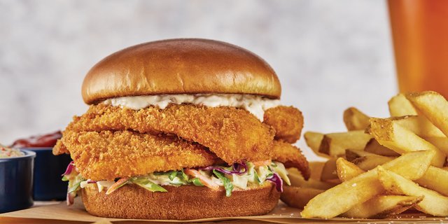 Crunch-Fried Flounder Sandwich