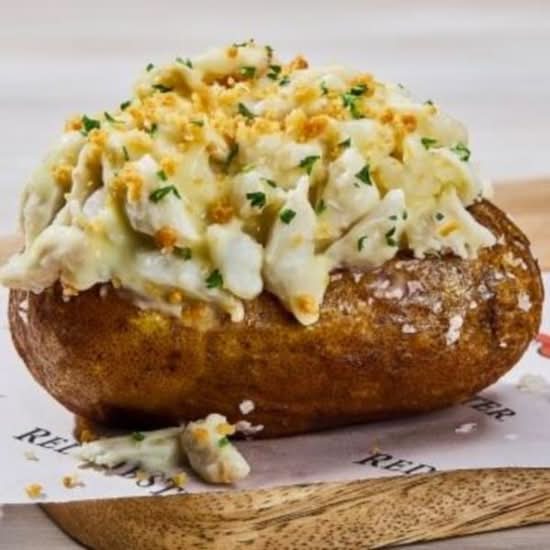 Crab-Topped Baked Potato