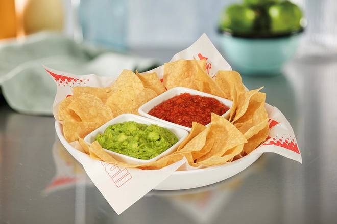 Guacamole, Salsa and Chips