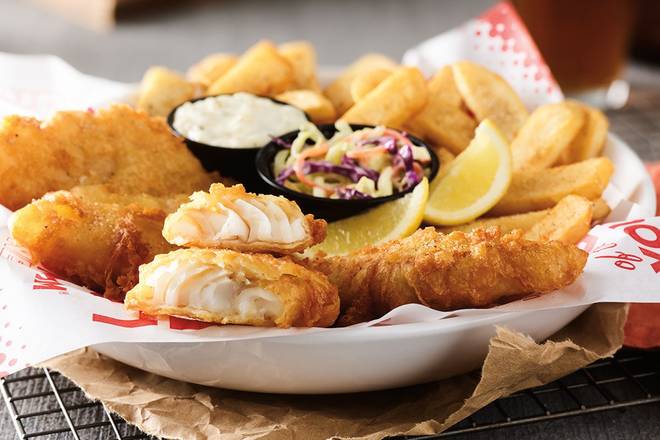 Hand-Battered Fish and Chips