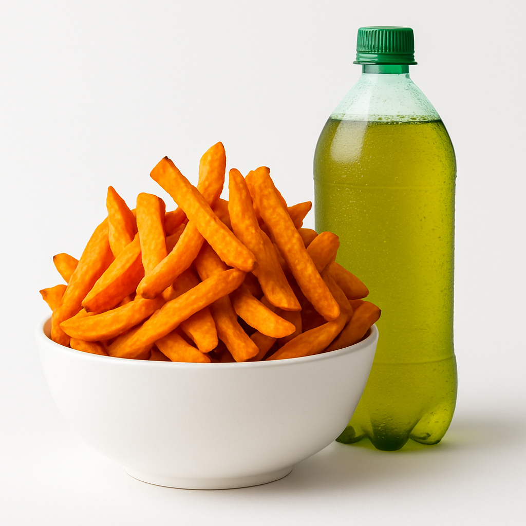 Batata Frita para para 5 Pessoas 1 Litro de Guaraná