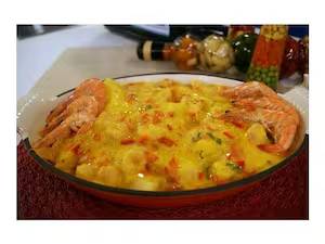 Bobo de Camarão para 1 Pessoa Arroz