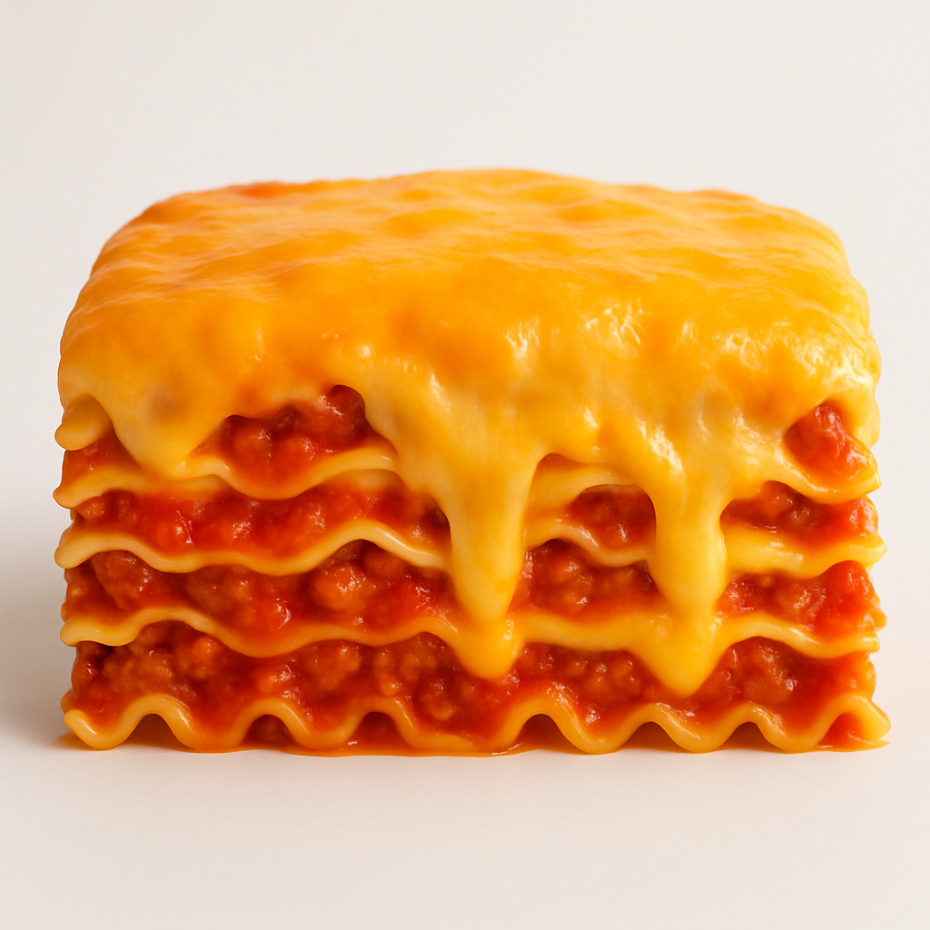 Lasanha Aos 4 Queijos Mussarela ,Queijoprato , Cheddar e Catupir