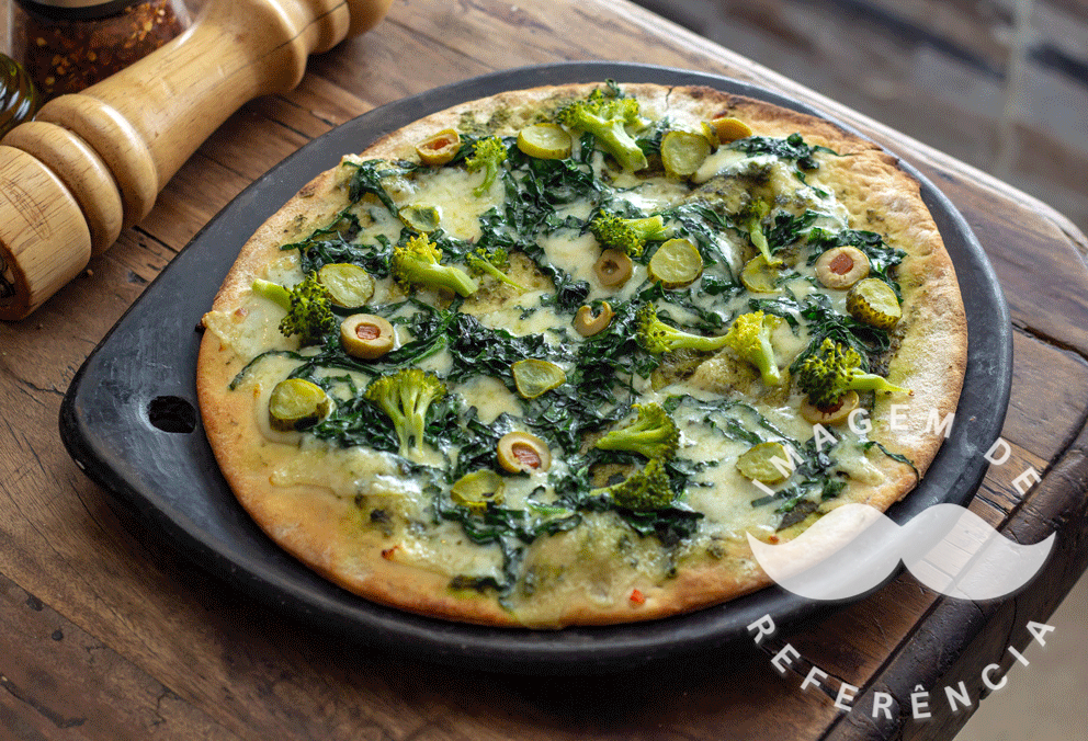 Pizza De Brócolis Com Catupiry