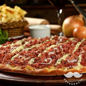 Pizza De Carne Seca Com Catupiry