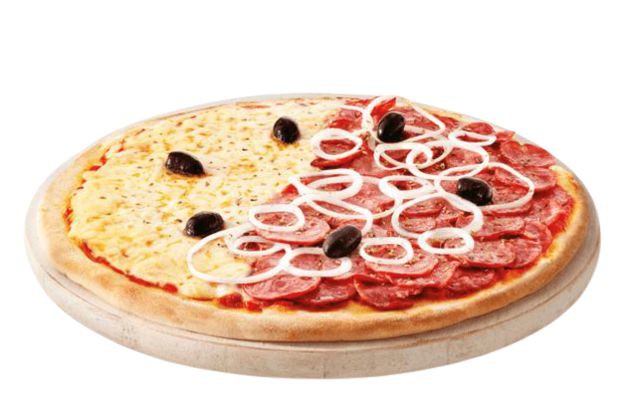 Pizza Grande 1/2 Muçarela 1/2 Calabresa