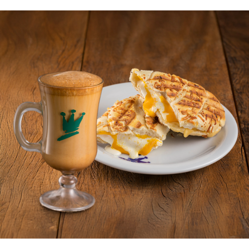 Pão Na Chapa + Cappuccino Cremoso 240ml