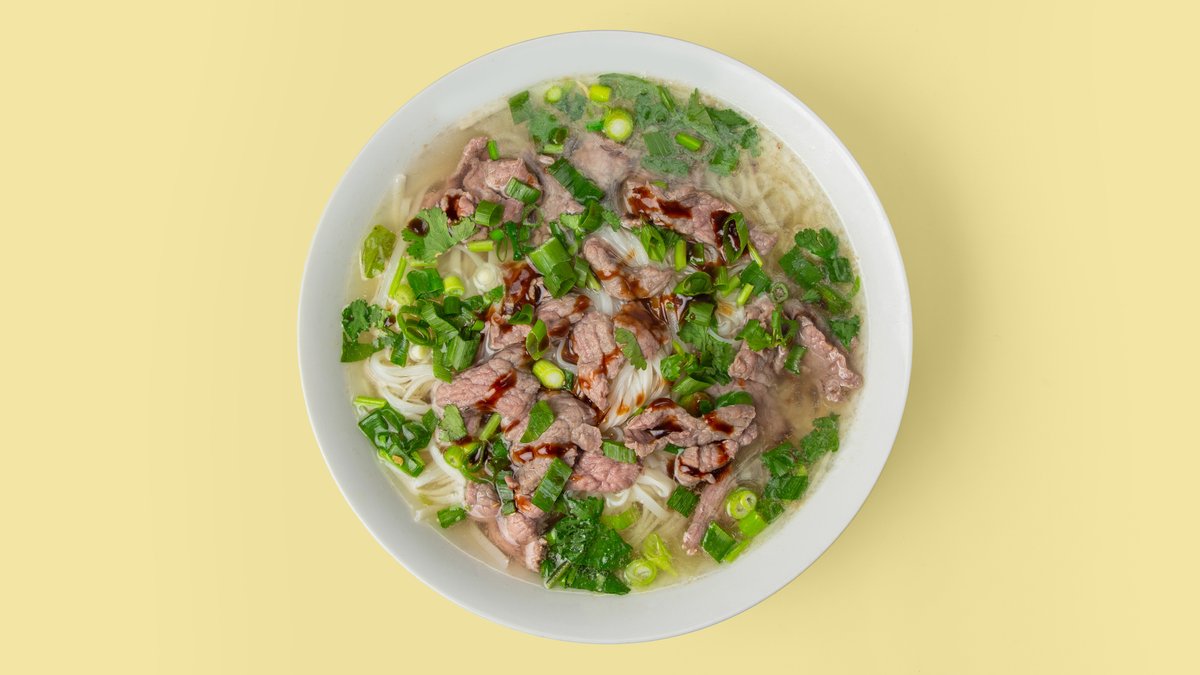 28. Pho Viet Flat Rice Noodle Soup