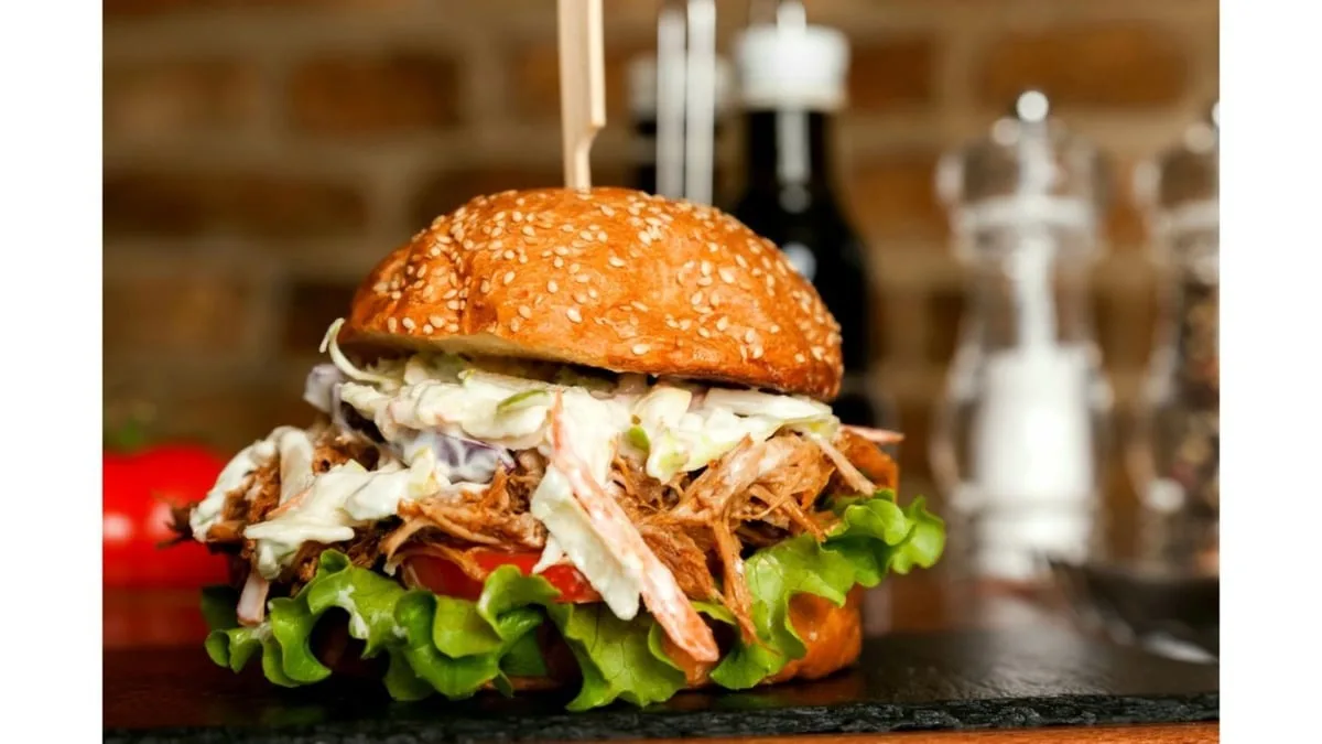 Burger pulled pork