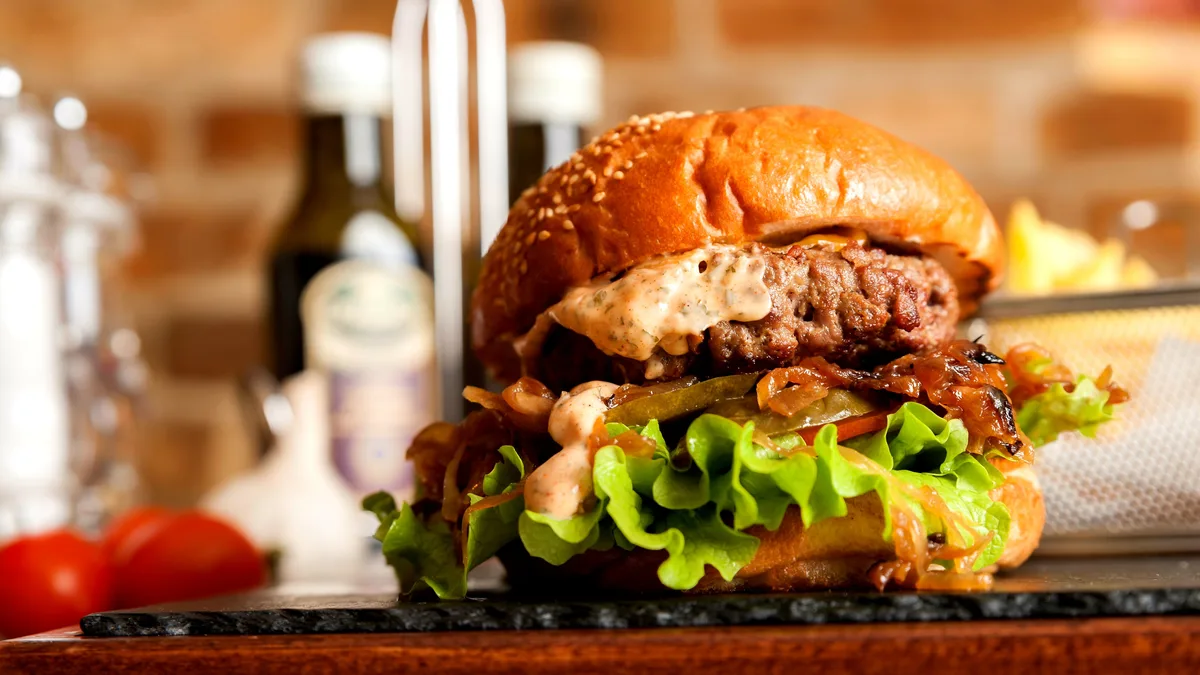 Dry aged cheeseburger