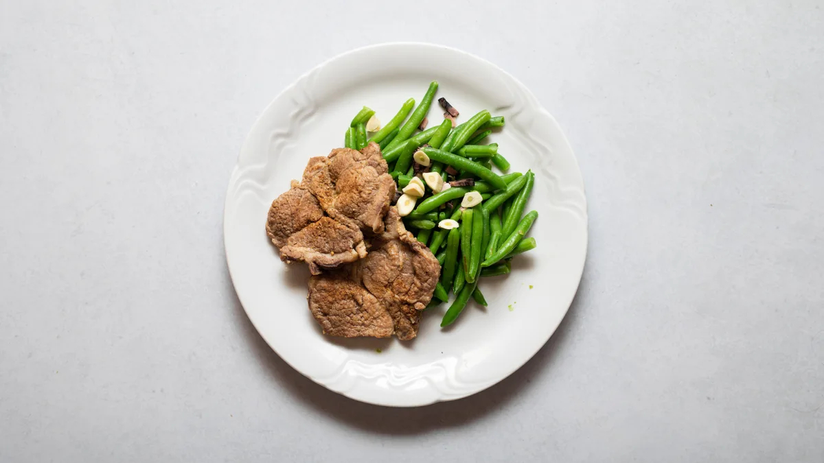 Steak s krkovičky