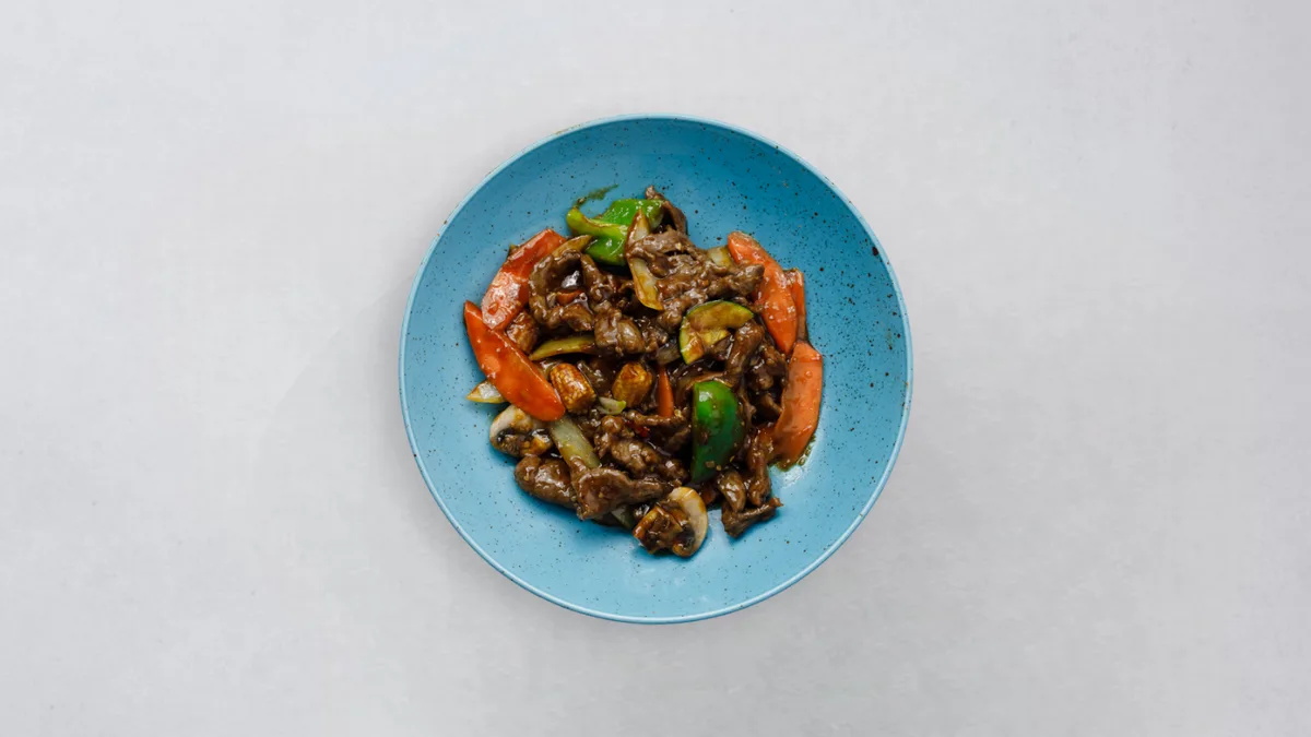 5. Biff med Grön Paprika