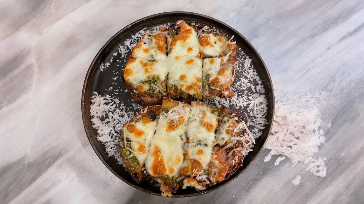 Hvidløgsbrød Med Mozzarella (V)