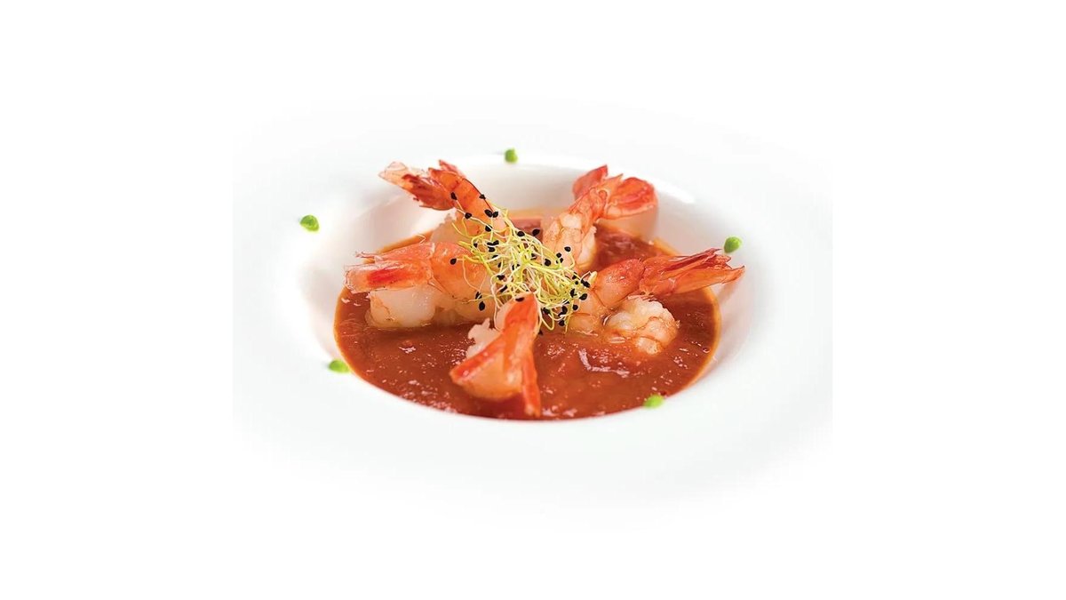 Cocktail de creveți in cupă/Shrimps cocktail