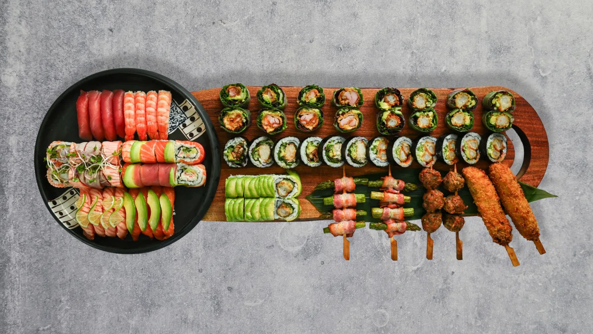 20. Sticks and Sushi Menu C (70 stk)