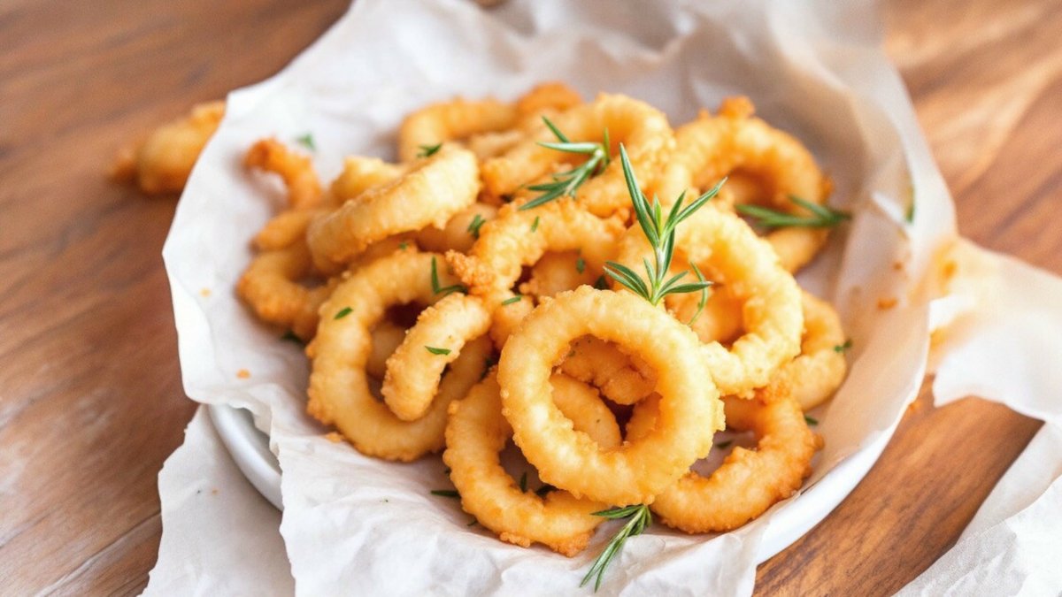 Calamari pane cu cartofi prajiti si maioneza picanta 220/110/50gr