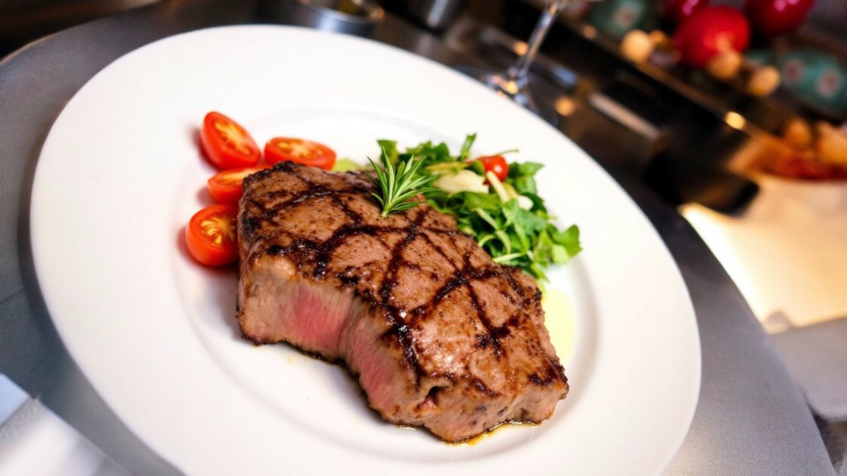 T-Bone de vita cu rosiiandmix salata