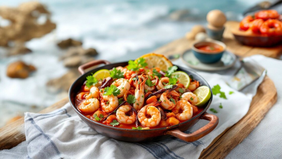 Tigaie picanta cocktail fructe de mare 350gr