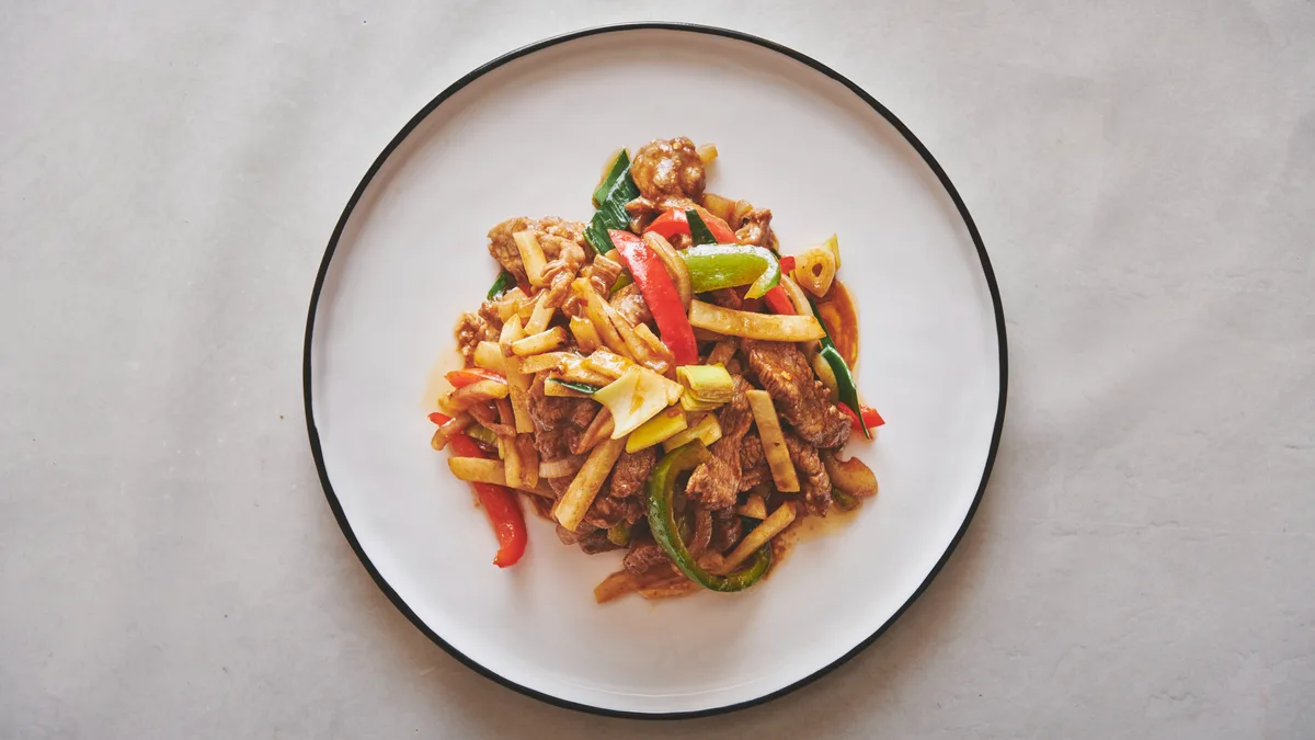 38. Tørstegt oksekød🌶️