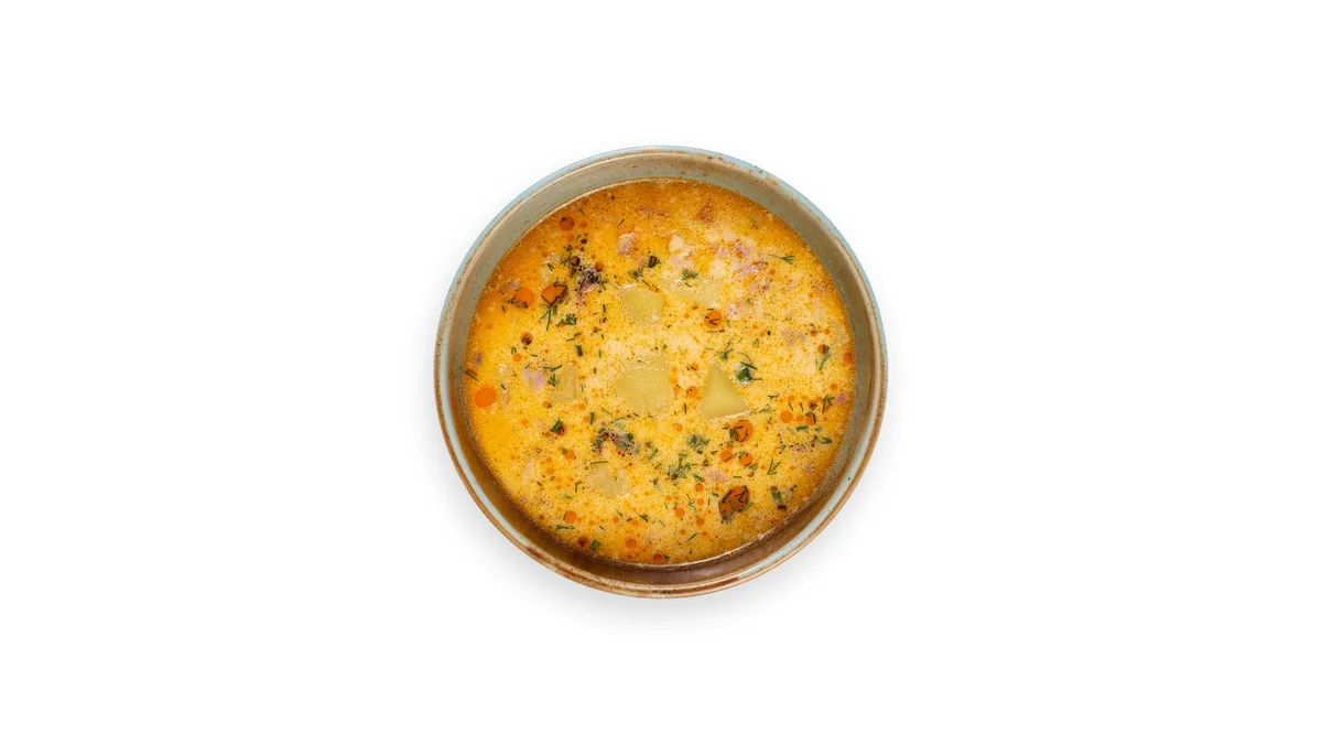 Ciorbă de cartofi cu afumătură