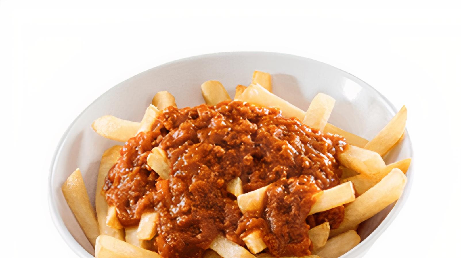Frites sauce spaghetti / Fries with Spaghetti Sauce