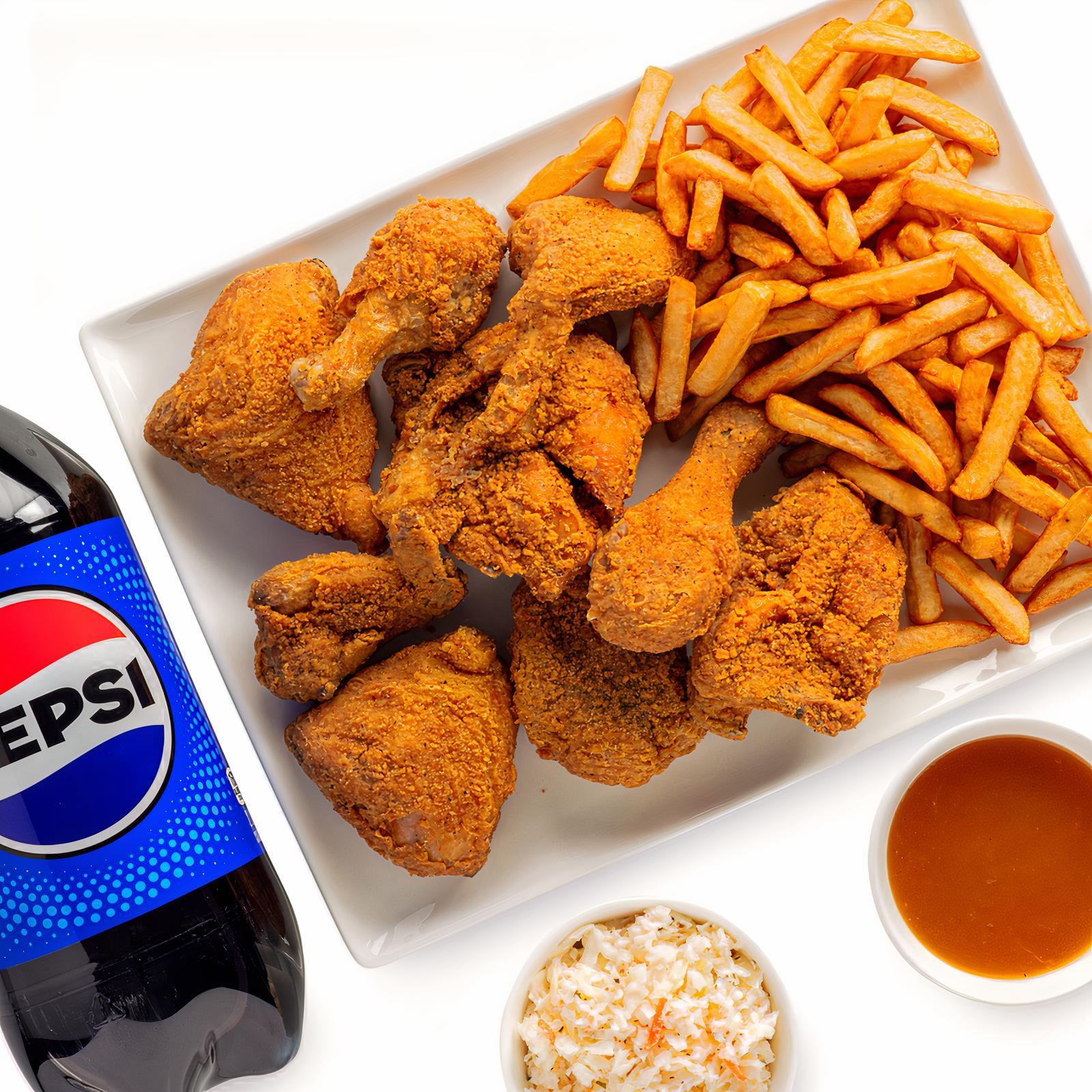 Poulet frit (repas familial 9 morceaux) / Fried chicken (family meal)