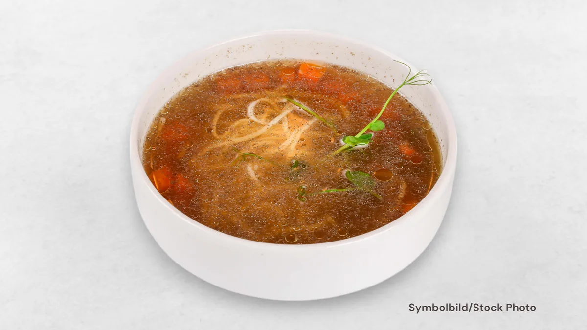 Kalbfleischsuppe