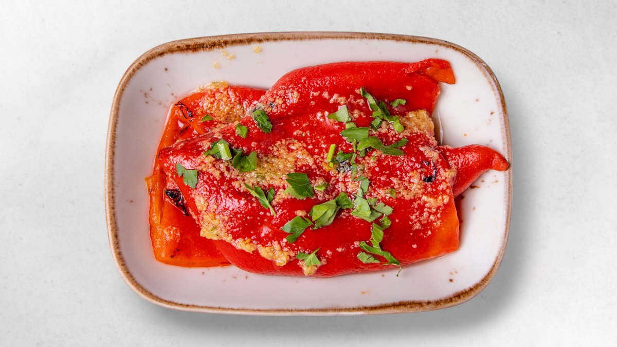 Grilled Pickled Bell Pepper